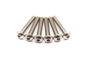 Pile of Ball-Hex-Head Stainless Steel Bolts