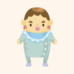 person character baby theme elements