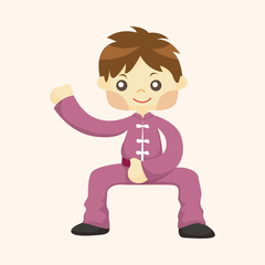 Kung fu theme elements