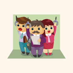 Office workers theme elements