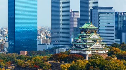 Abwaschbare Fototapete Japan Burg von Osaka