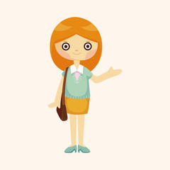 Office workers theme elements