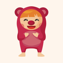 party cartoon costume theme elements