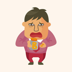 Office workers theme elements