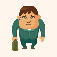 Office workers theme elements