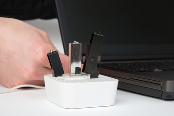 USB Hub ausgenutzt