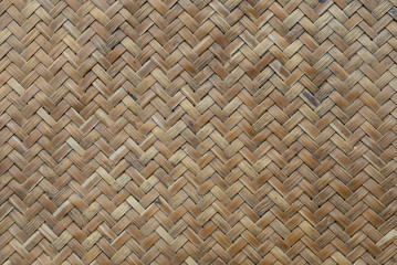 Handmade bamboo woven texture.