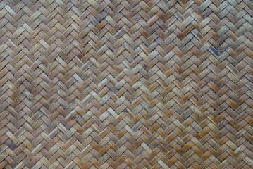 Handmade bamboo woven texture.