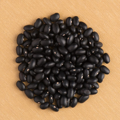 Circle of black beans