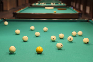 A games room with Billiards