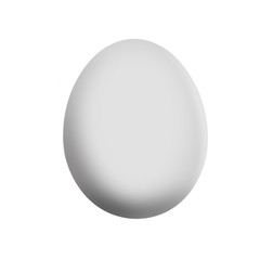easter color eggswhite background
