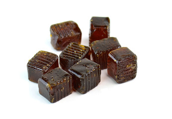 cola candy on white background