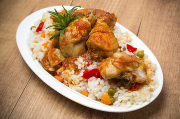 Pollo con arroz