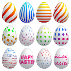 3d easters egg set.