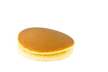 Pancakes isolated on white background