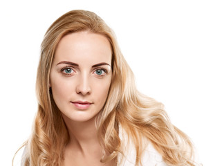 Naklejka premium Happy Blonde Woman