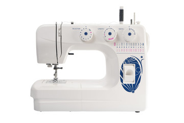 sewing machine of white color