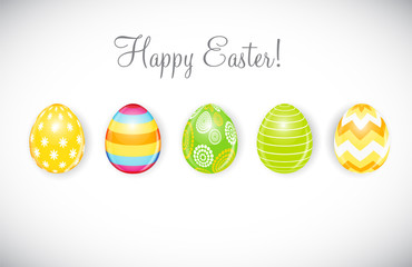 Beautiful Easter Egg Background Vector Illustration