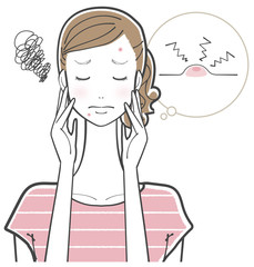 女性　にきび
