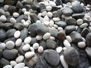 Various size of pebble stones Texture Background