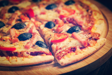 Ham pizza