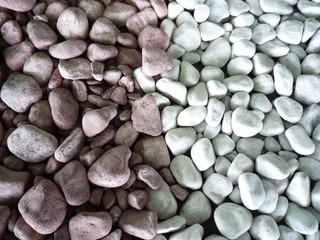 Various size of pebble stones Texture Background