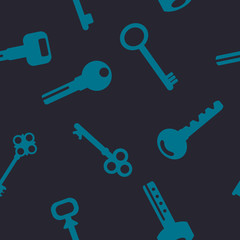 Seamless background with keys