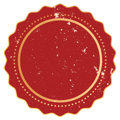 Retro round vector sticker