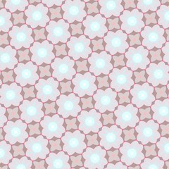 pattern illustration of abstract flowers