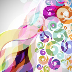abstract  background with design elements.