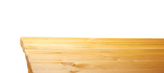 Yellow paint coated wooden boards