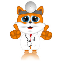 Marvin Cat Pet Veterinarien Cartoon Animal funny