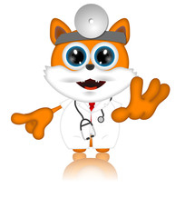 Marvin Cat Pet Veterinarien Cartoon Animal funny