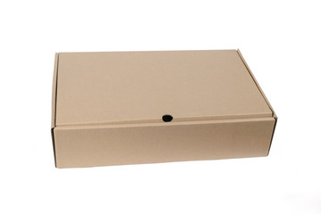 Cardboard Box isolated on White background