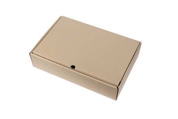 Cardboard Box isolated on White background