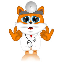 Marvin Cat Pet Veterinarien Cartoon Animal funny