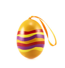 Easter egg with a loop ribbon