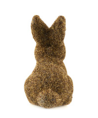 Toy bunny statuette isolated