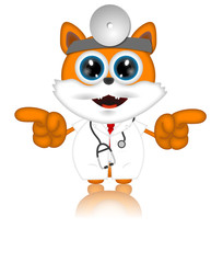 Marvin Cat Pet Veterinarien Cartoon Animal funny
