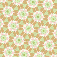 pattern illustration of abstract flowers