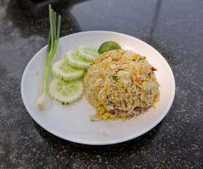 Crab Fried Rice - Fried rice thai style Asia Thailand