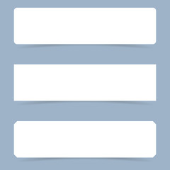 Obraz premium Banners with shadows