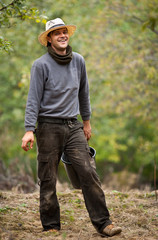 Fototapeta premium Handsome young farmer