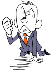 諦めないビジネスマン