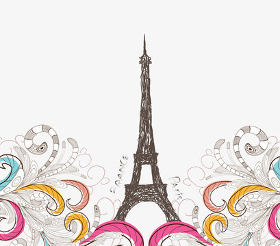 Cute Paris doodle