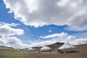 Ger or Yurt in the great outdoors of Mongolia