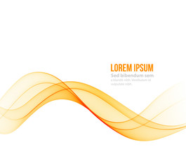 Abstract curved lines background. Template brochure design