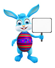 Easter Bunny with sign board