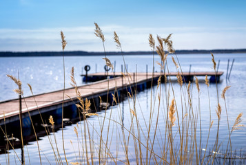 Dock for pleasure and fishing boats © maxoidos