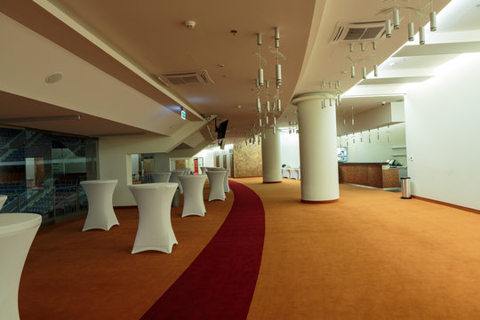 Modern interior. Tauron Arena Krakow in Poland